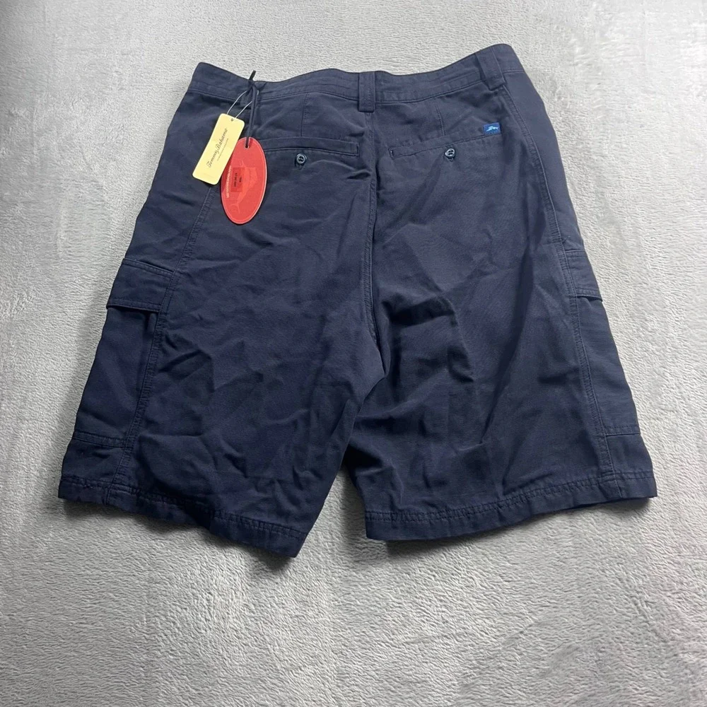 Tommy Bahama Relax Key Grip Shorts Mens 34 Blue Tahoe Cargo TR808 Navy New
